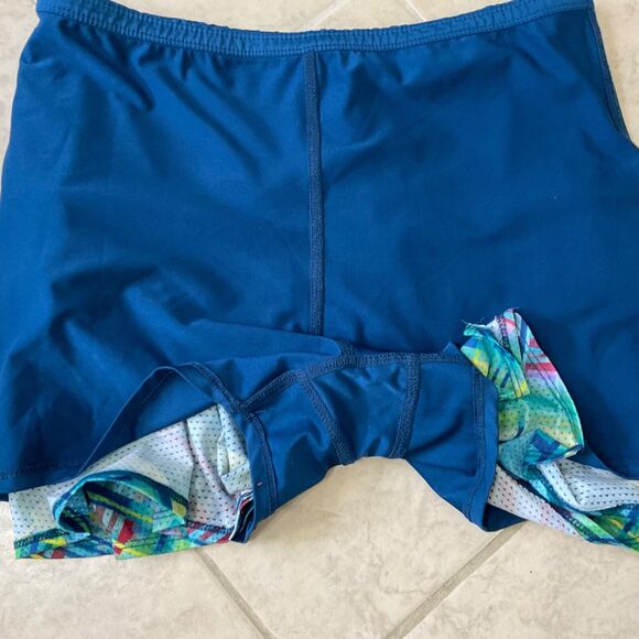 Lucky In Love Skirt Sz. L/12 Plaid Pleated Tennis Pickleball Tennis skort - Picture 12 of 13